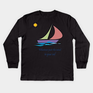 sailing Kids Long Sleeve T-Shirt